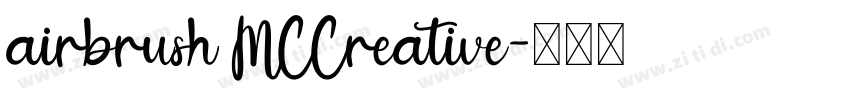airbrush MCCreative字体转换